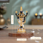 Load image into Gallery viewer, Tirupati Balaji (Venkateswara) Idol - Gold &amp; Silver Plated